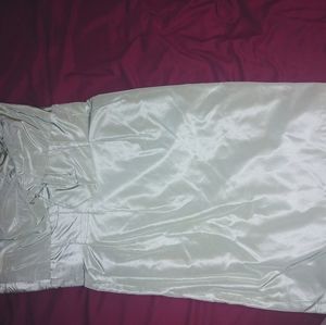 Crushed taffeta strapless JCrew dress